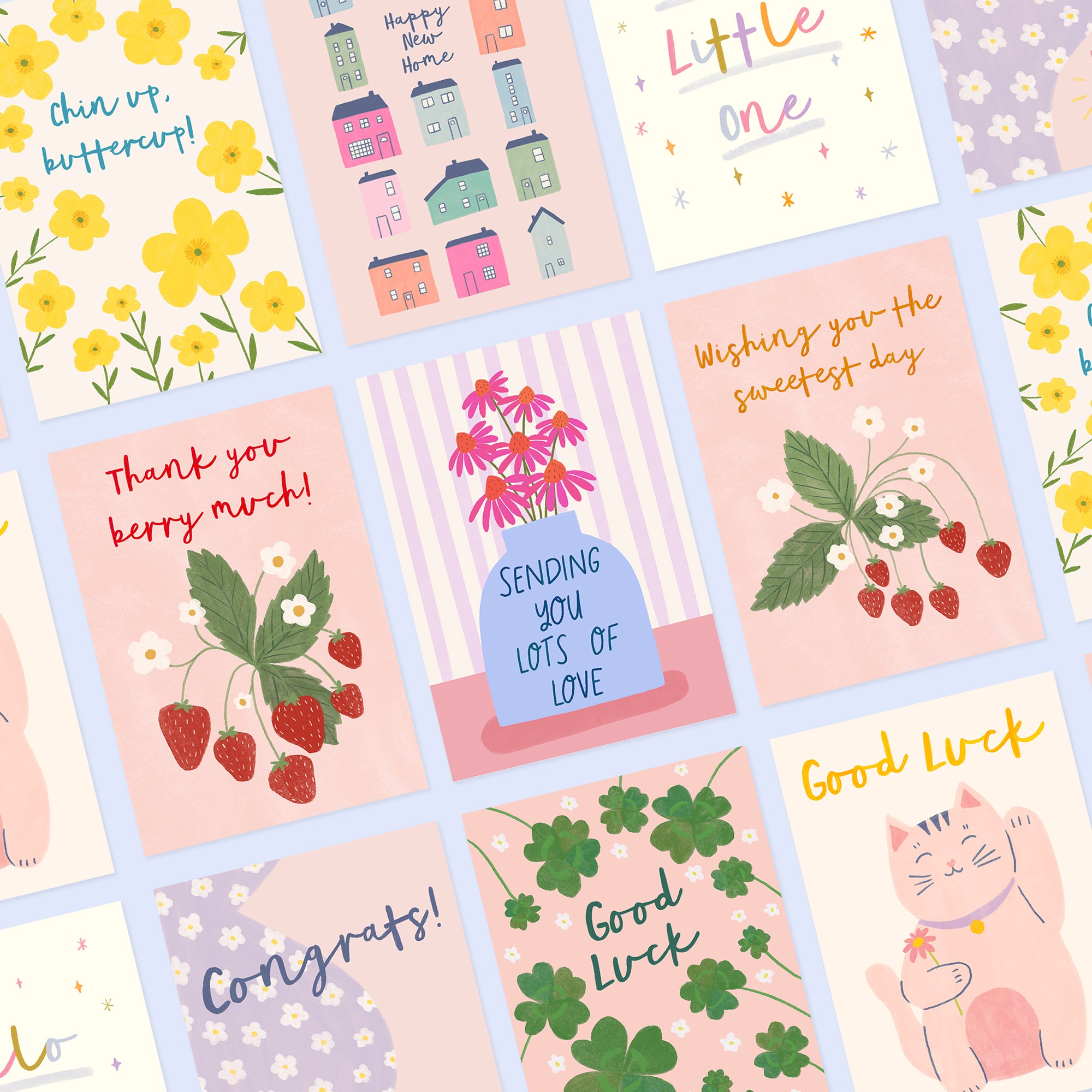 Any 3 Greetings Cards - Mix and Match - Sarah Frances