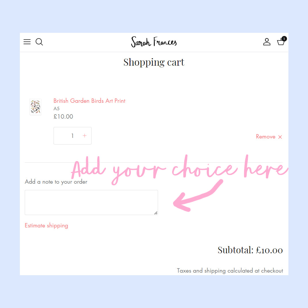 Any 3 Greetings Cards - Mix and Match - Sarah Frances