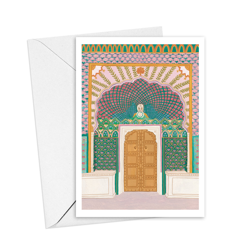Rose Gate, Jaipur Art Card - Sarah Frances 
