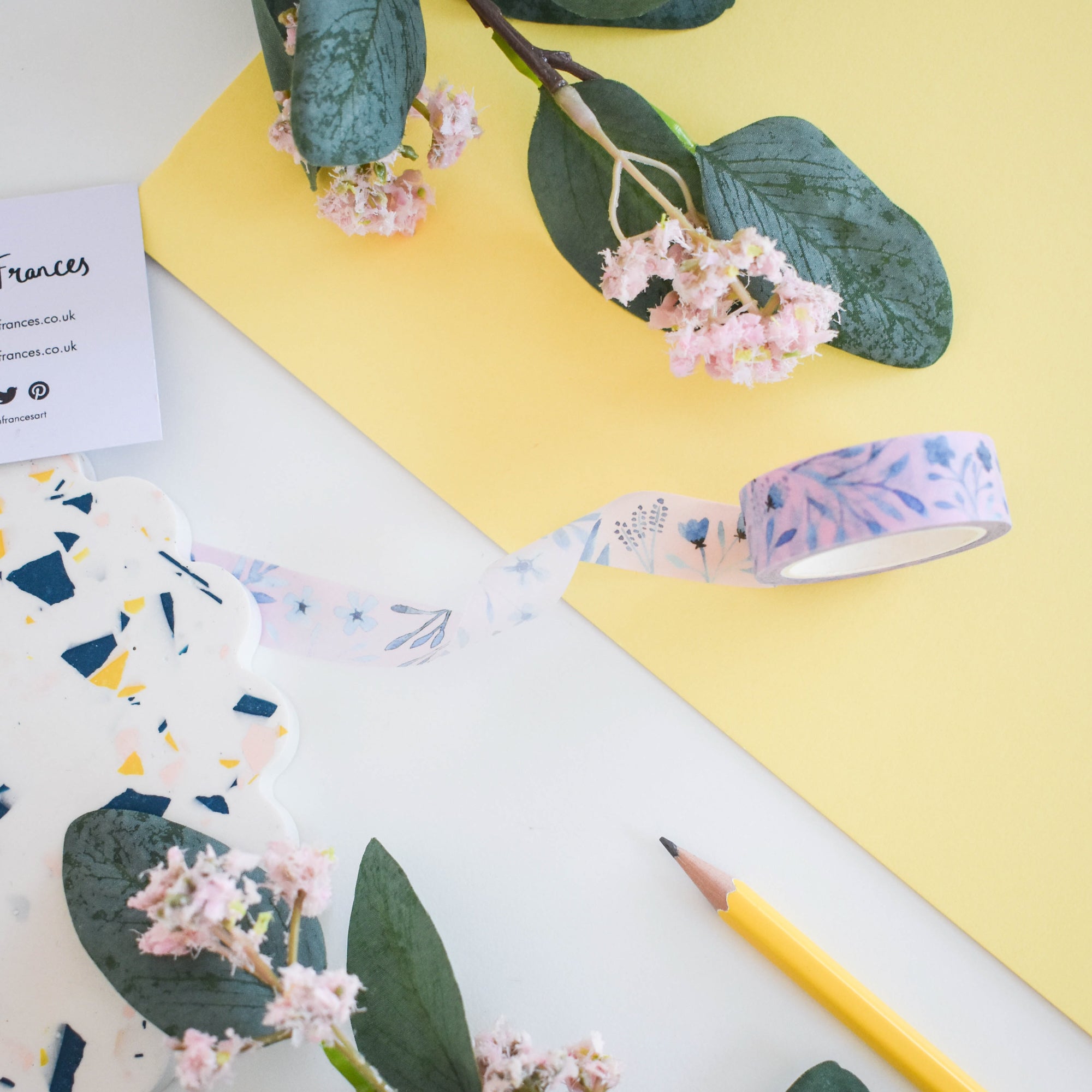 Blue Leaves Washi Tape - Sarah Frances