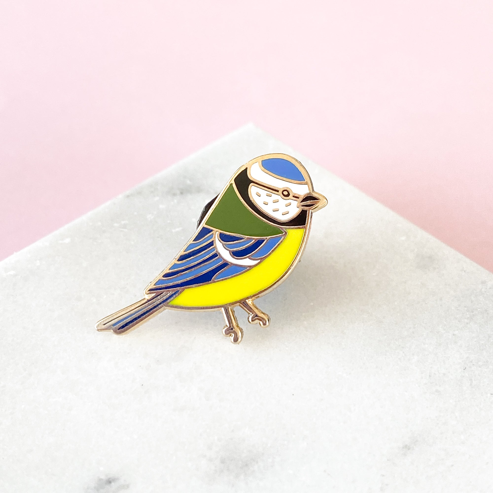 Blue Tit Enamel Pin - Sarah Frances