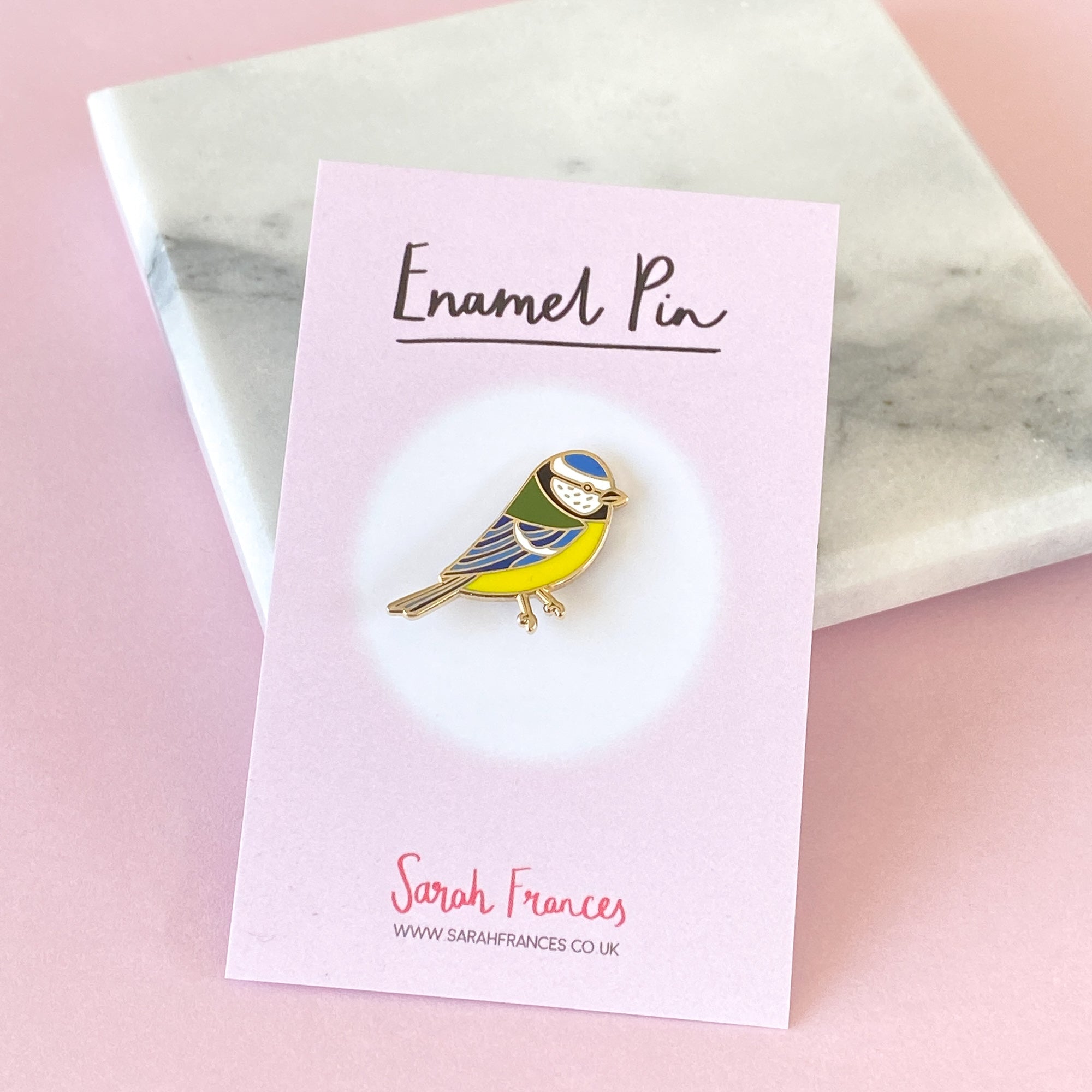 Blue Tit Enamel Pin - Sarah Frances