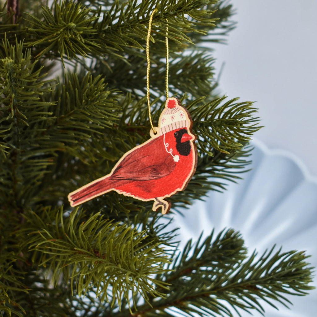 Wooden Christmas Bird Decorations - Sarah Frances 