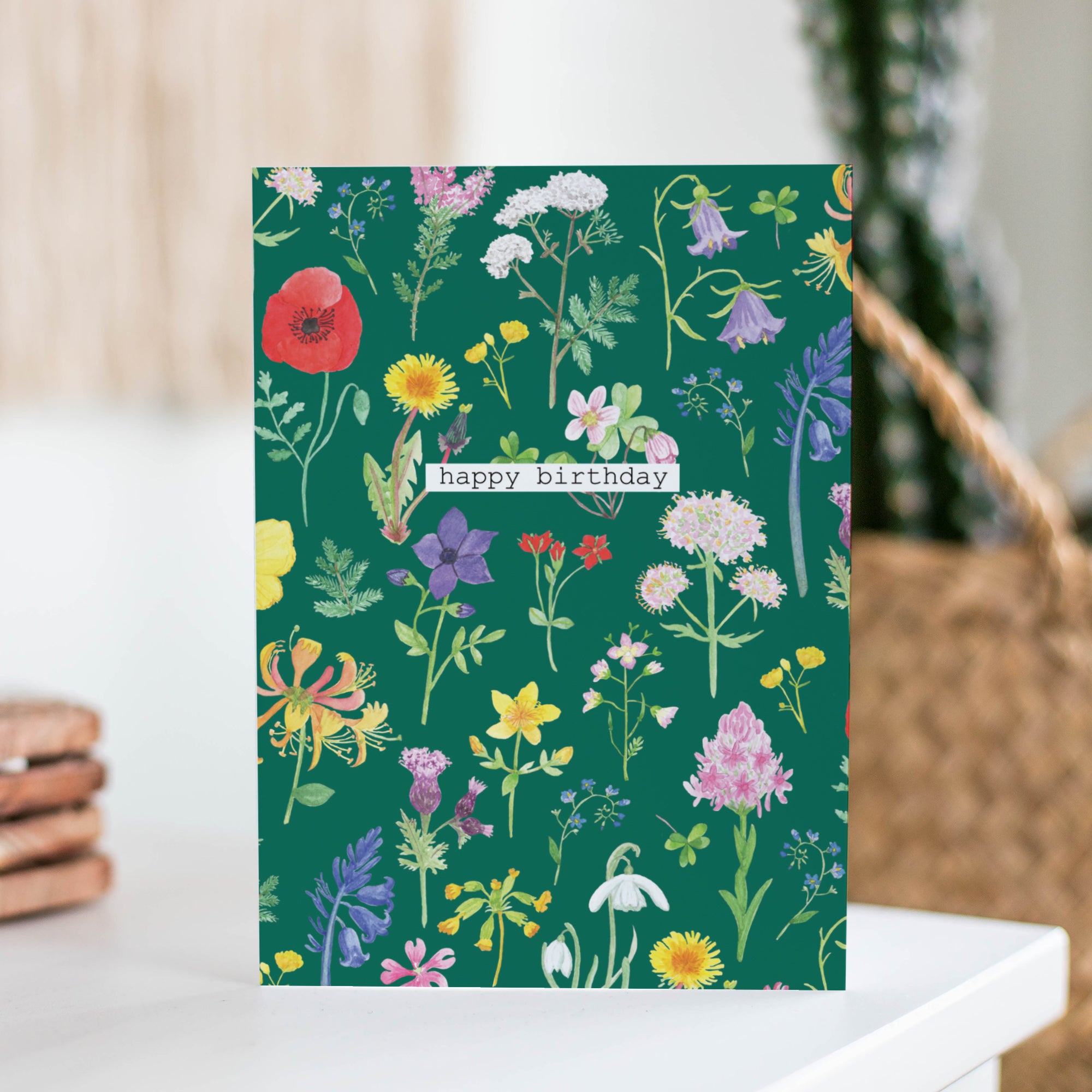 Happy Birthday Wildflowers Greetings Card - Sarah Frances