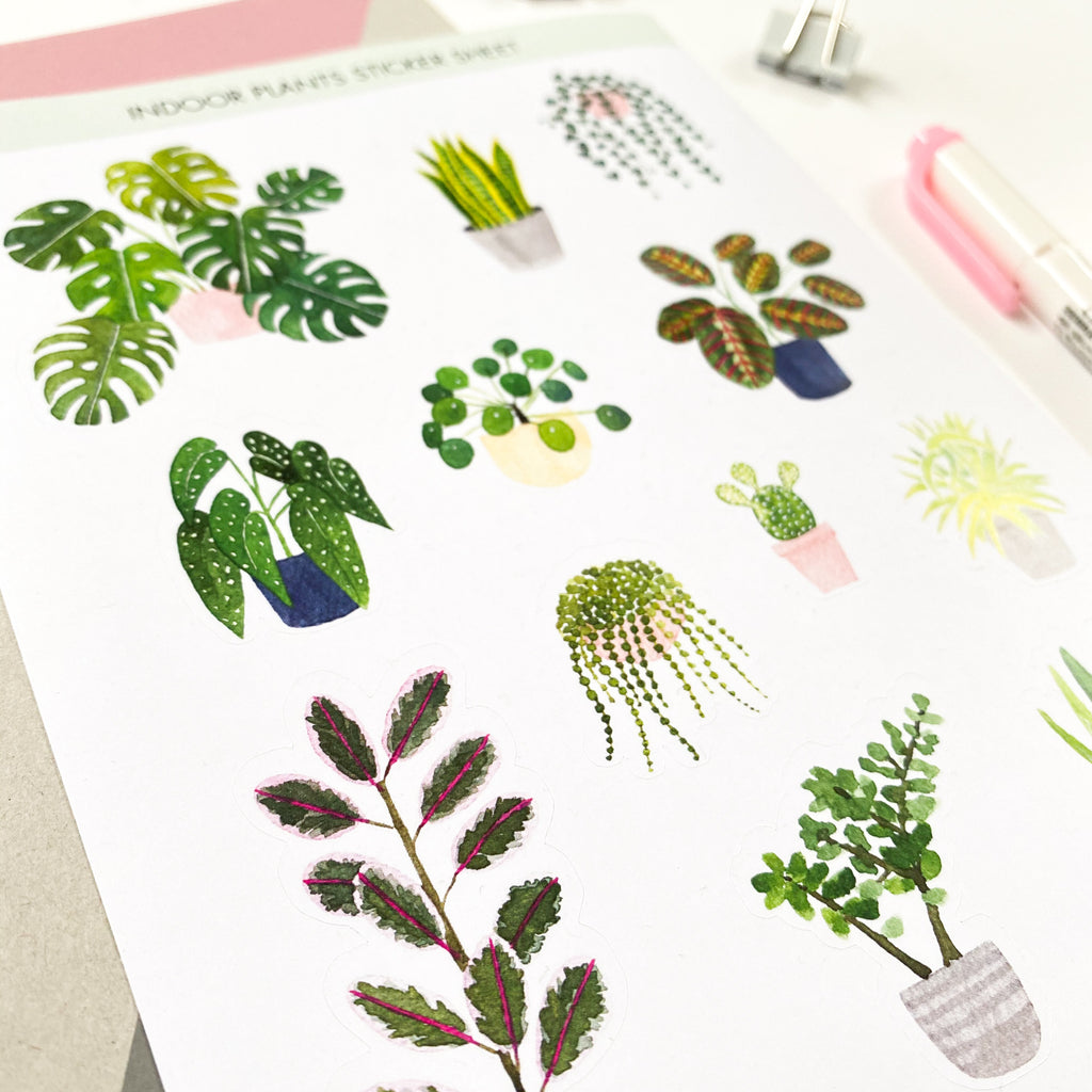 Indoor Plants Stickers - Sarah Frances 