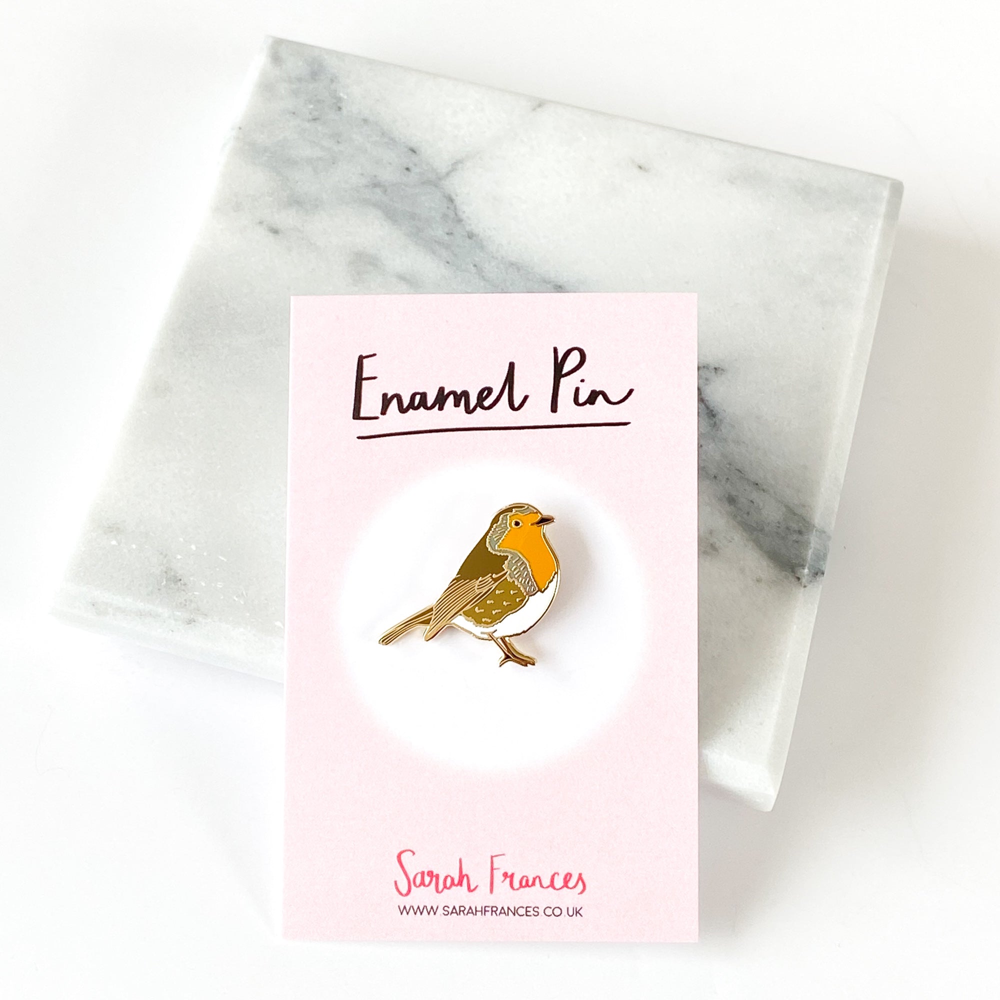 Robin Enamel Pin - Sarah Frances