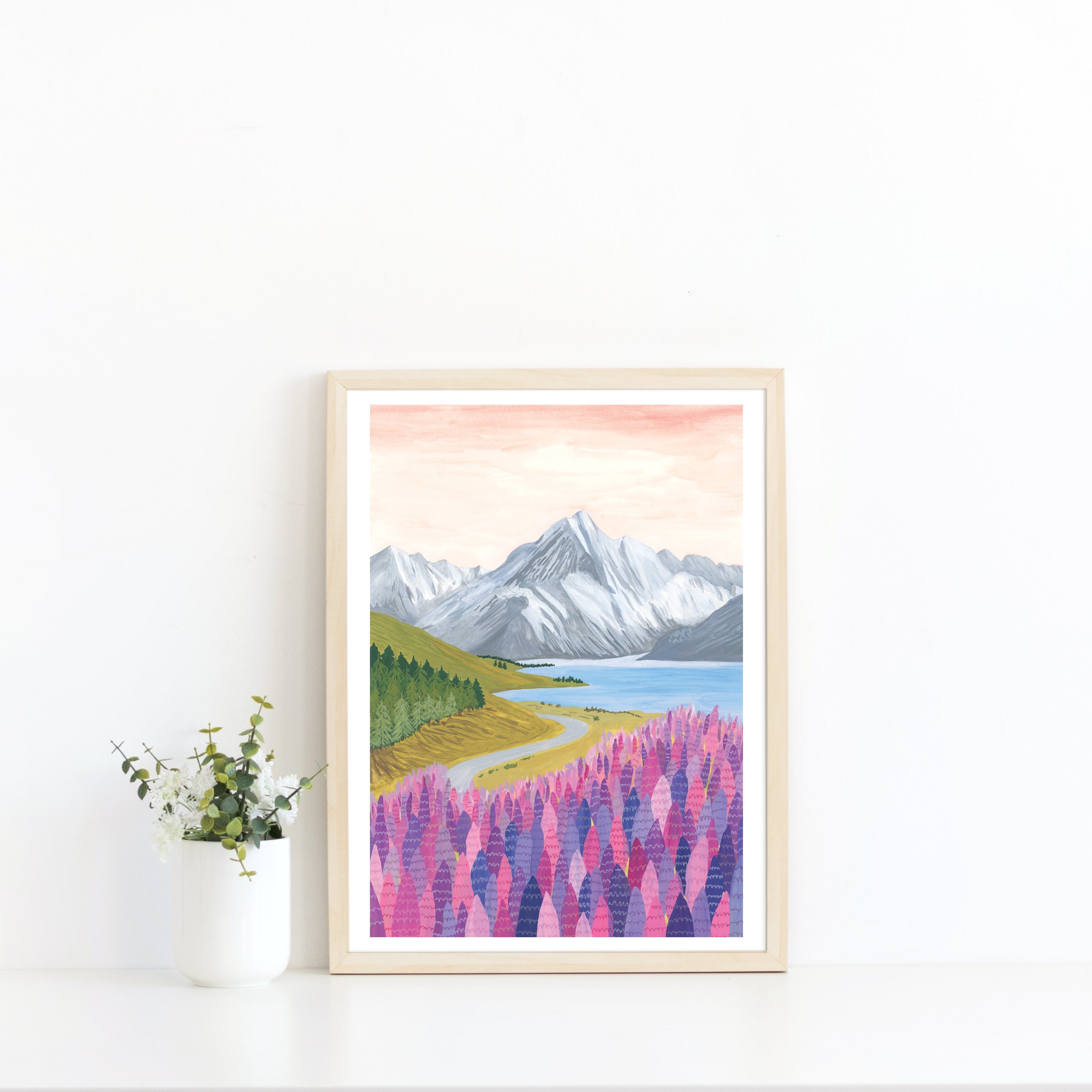 Mount Cook, New Zealand Art Print - Sarah Frances