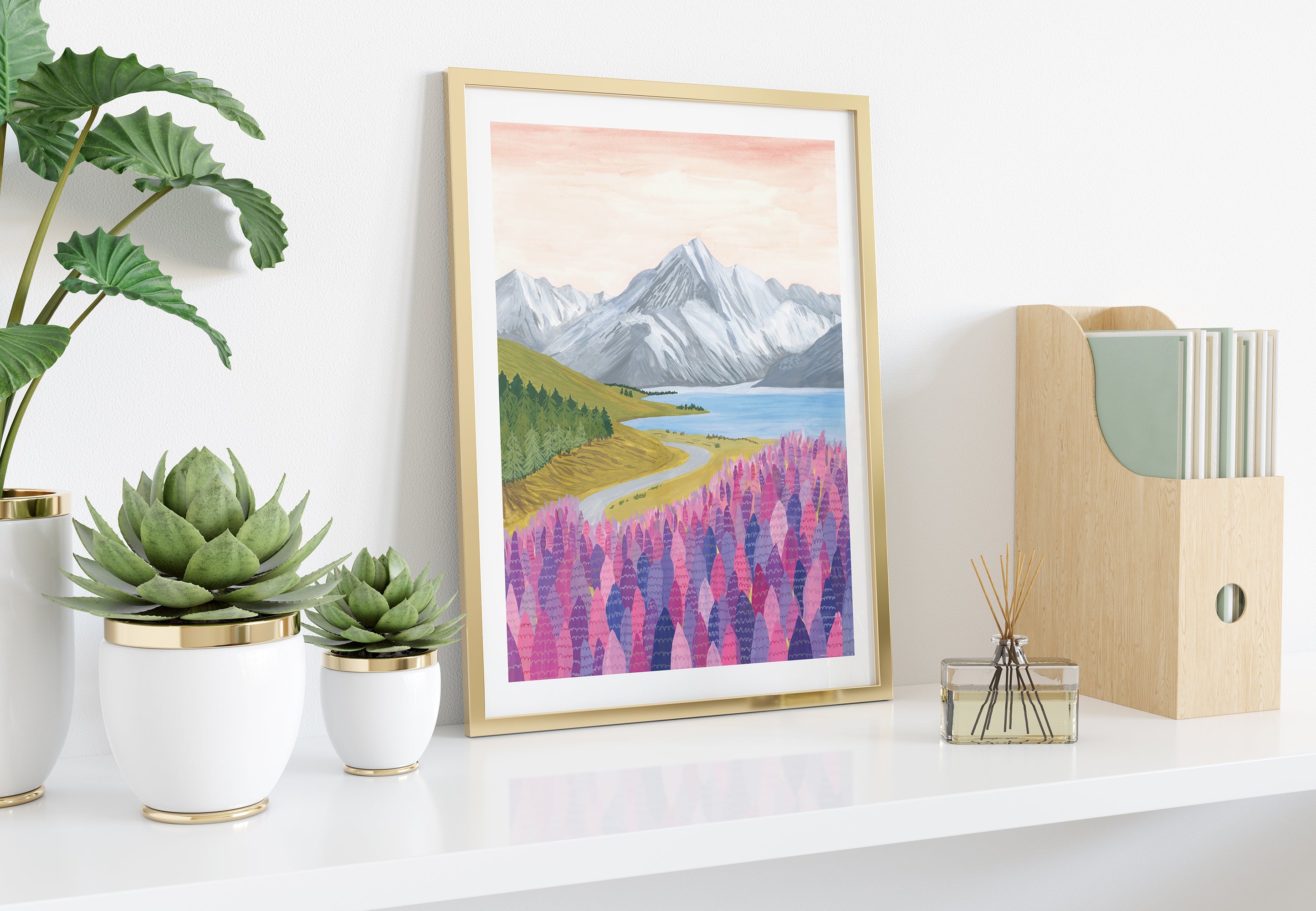 Mount Cook, New Zealand Art Print - Sarah Frances
