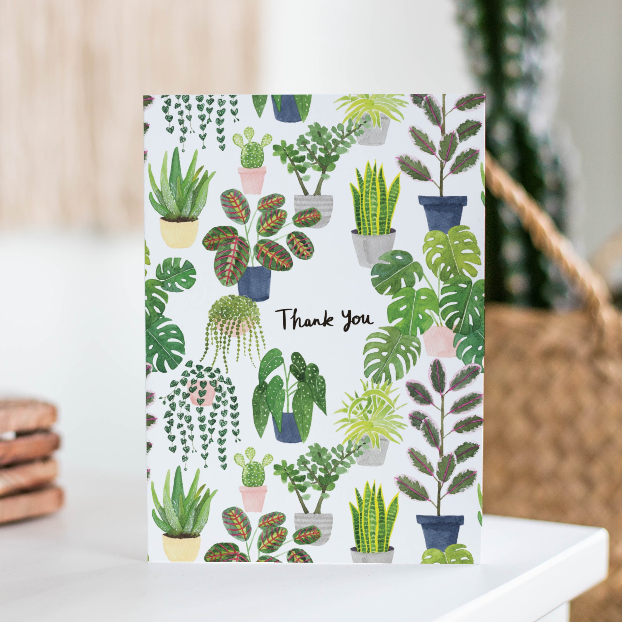 Plants Thank You Greetings Card - Sarah Frances