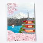 Mount Fuji - Original 21x30cm Gouache Painting - By Sarah Frances - Sarah Frances 