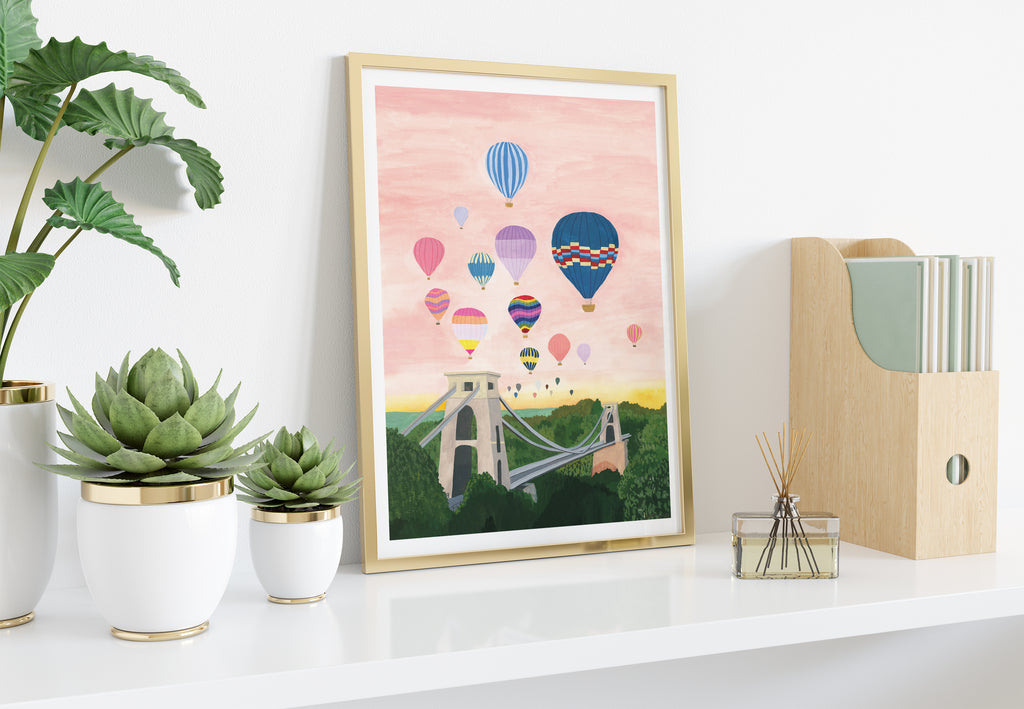 Balloons Over Bristol Art Print - Sarah Frances 