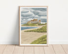 Banburgh Castle Illustration Print - Coastal Wall Art - Sarah Frances 