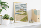 Banburgh Castle Illustration Print - Coastal Wall Art - Sarah Frances 