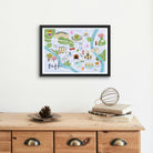 Bath Map Art Print - Sarah Frances 