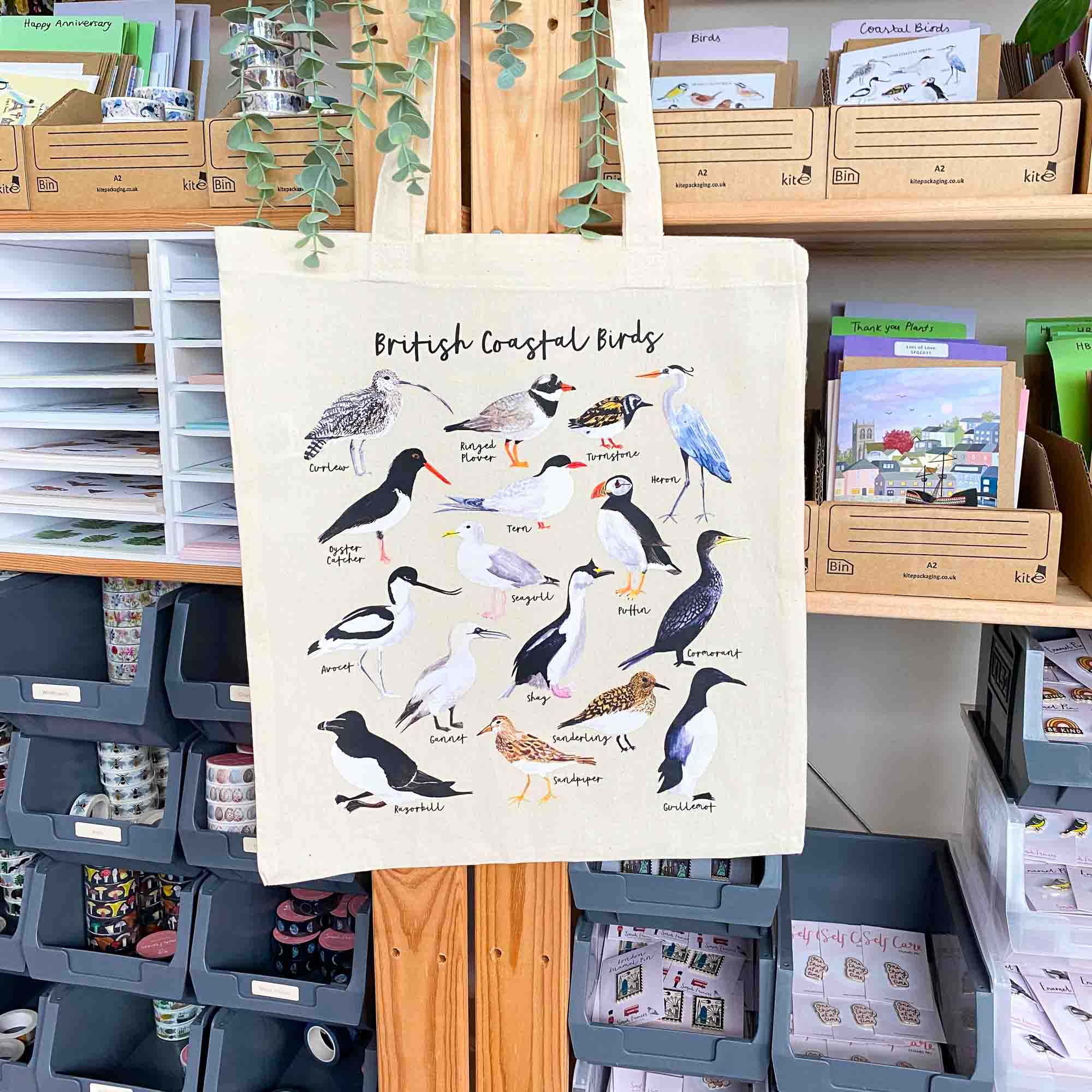 British Coastal Birds Tote Bag - Sarah Frances 