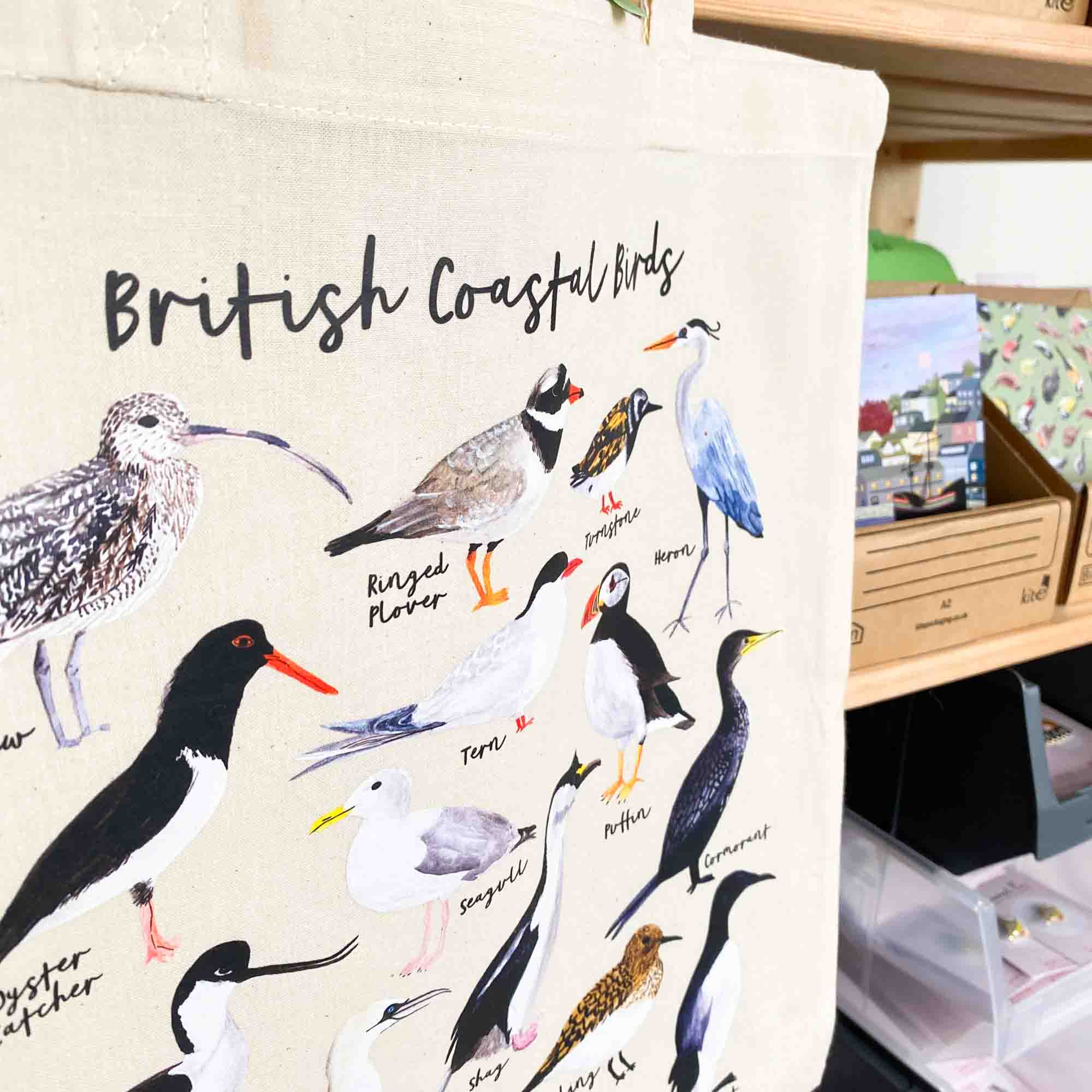 British Coastal Birds Tote Bag - Sarah Frances 