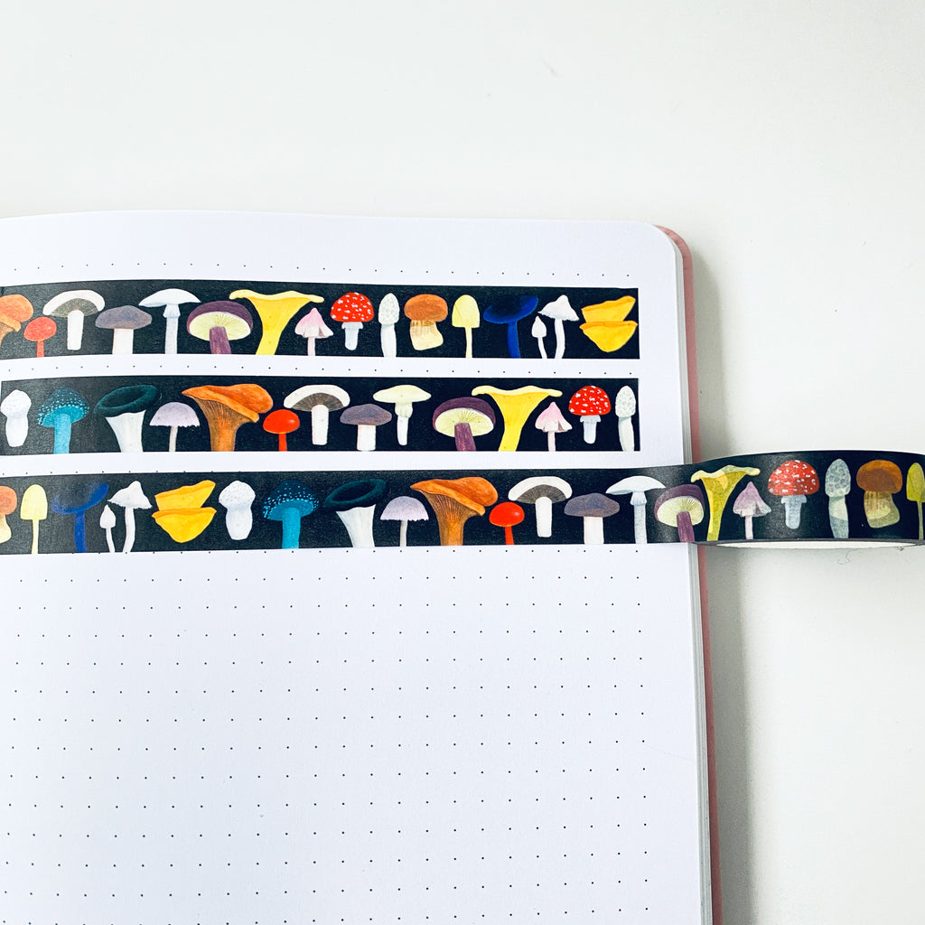 British Mushrooms Washi Tape - Sarah Frances 