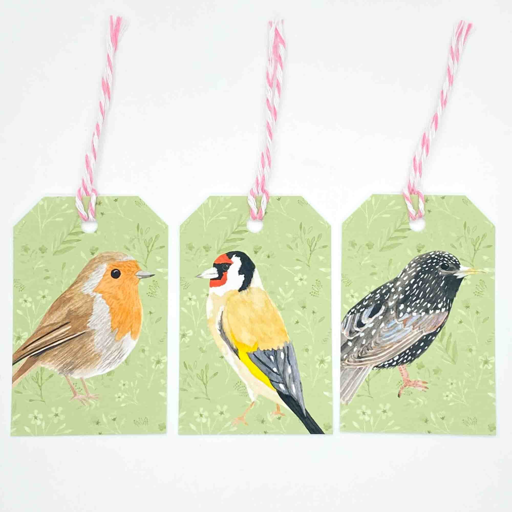 British Garden Birds Gift Tags - Sarah Frances 