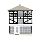 Custom Illustrated House Portrait - Sarah Frances 
