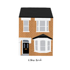 Custom Illustrated House Portrait - Sarah Frances 