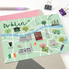 Dublin Map Postcard - Sarah Frances 