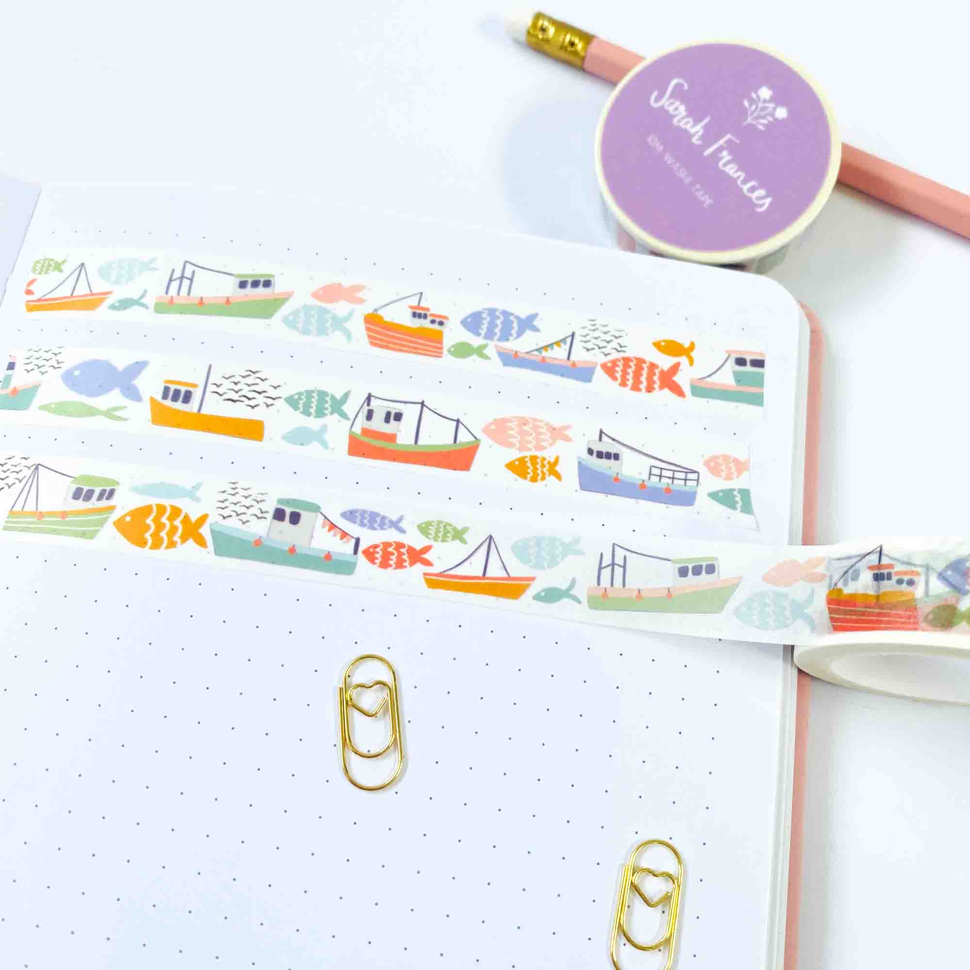 Fish and Ships Washi Tape - Sarah Frances 