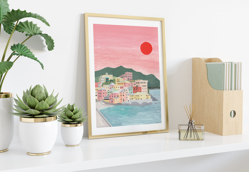 Genoa, Italy Art Print - Sarah Frances 