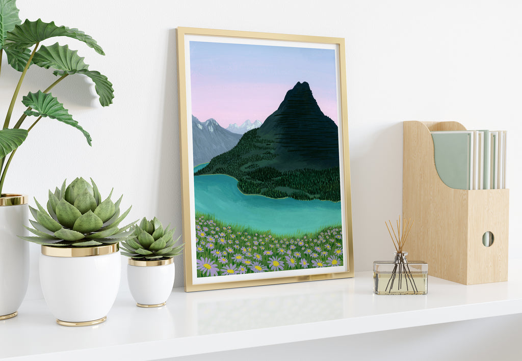 Glacier National Park Art Print - Sarah Frances 