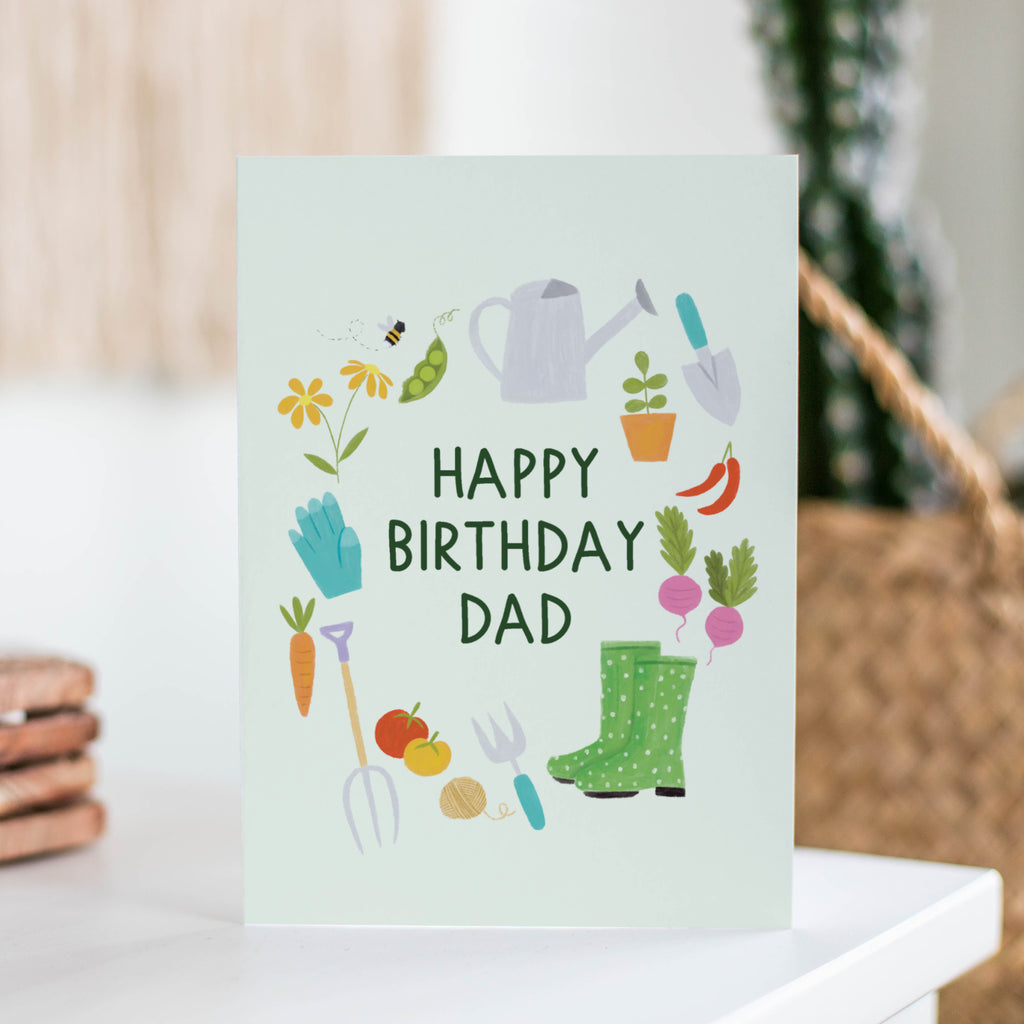 Happy Birthday Dad - Gardening - Sarah Frances 