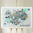 Iceland Map Art Print - Sarah Frances 