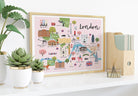 London Map Art Print - Sarah Frances 