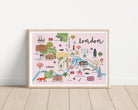 London Map Art Print - Sarah Frances 