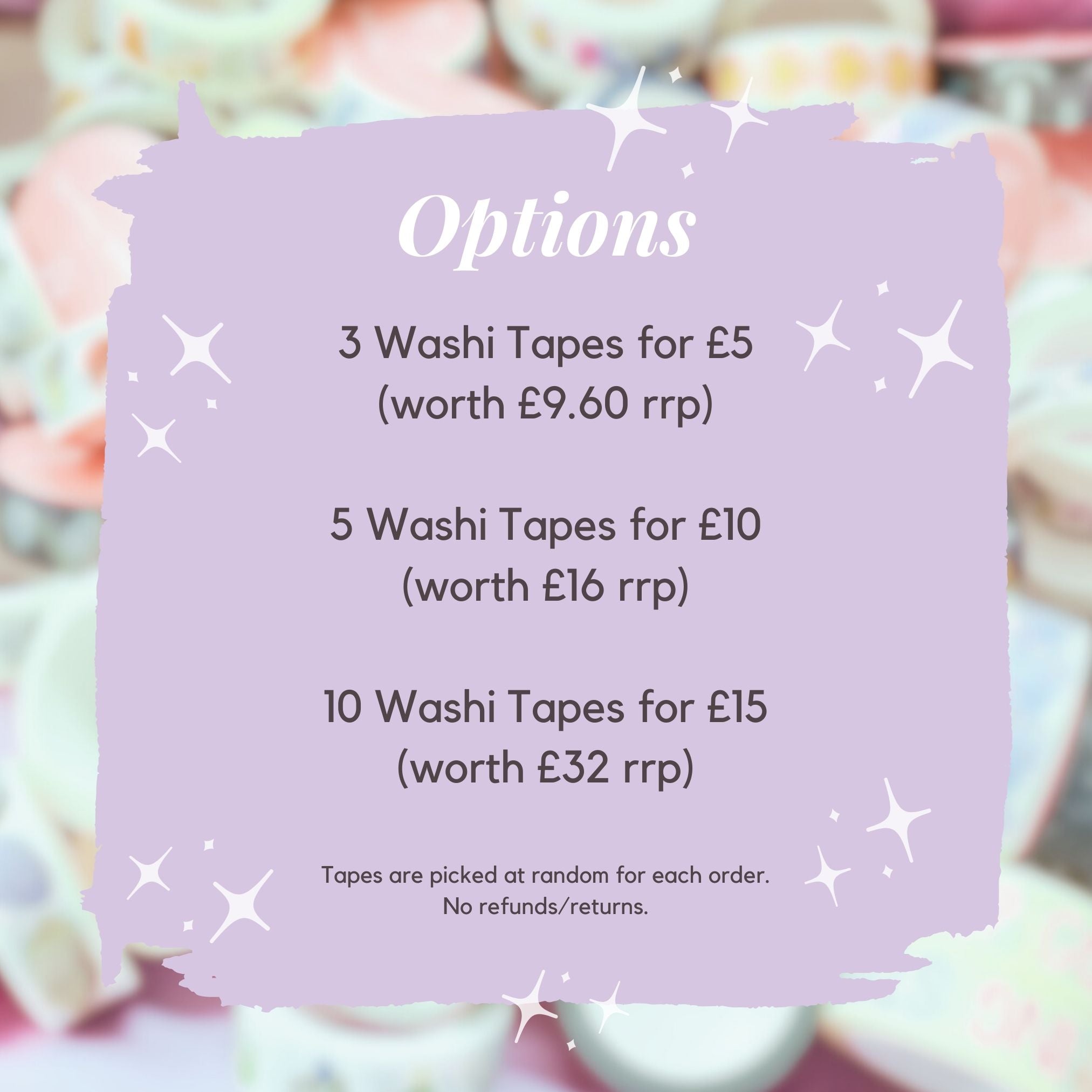 Mystery Washi Tape Bundles - Sarah Frances 