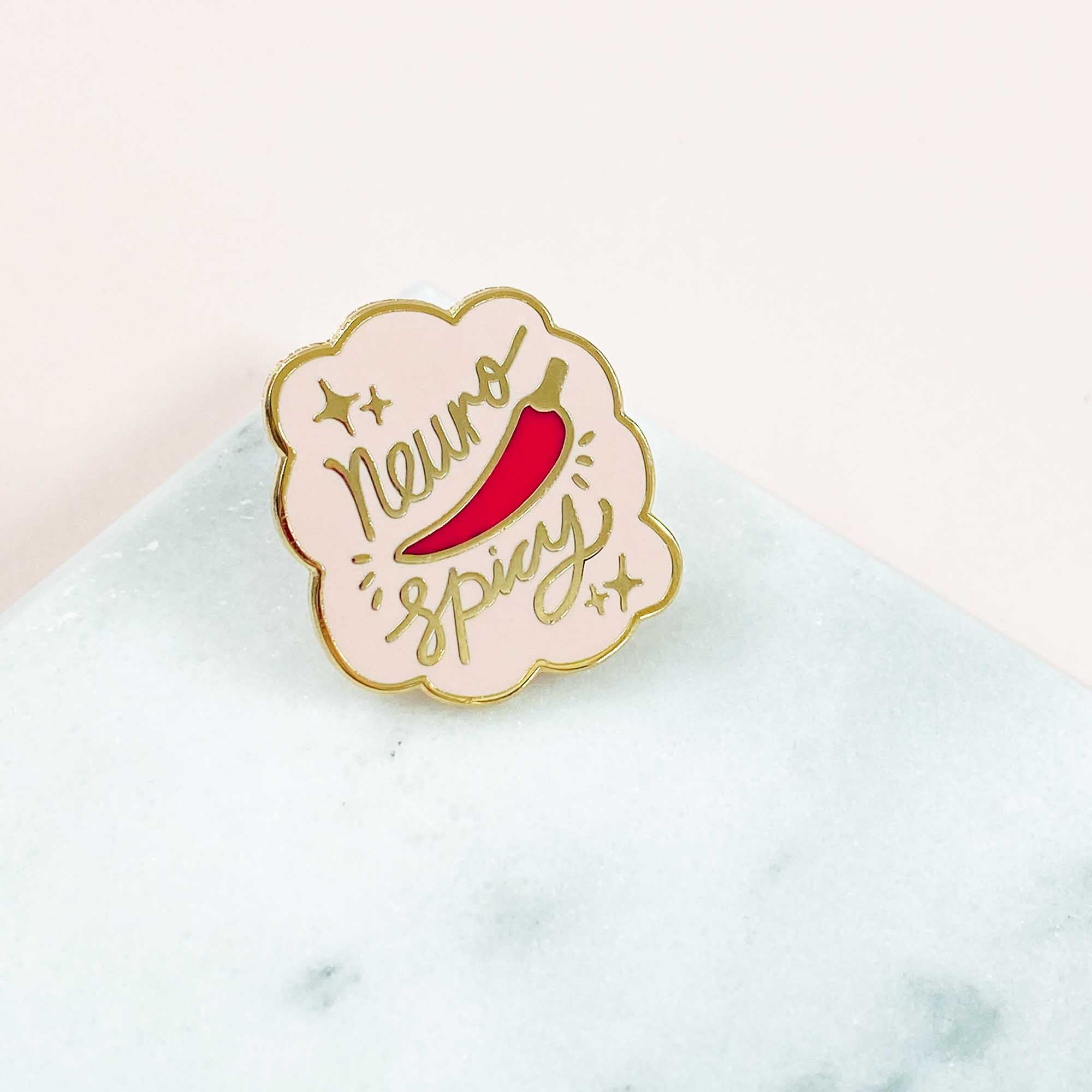 Neurospicy Enamel Pin - Sarah Frances 