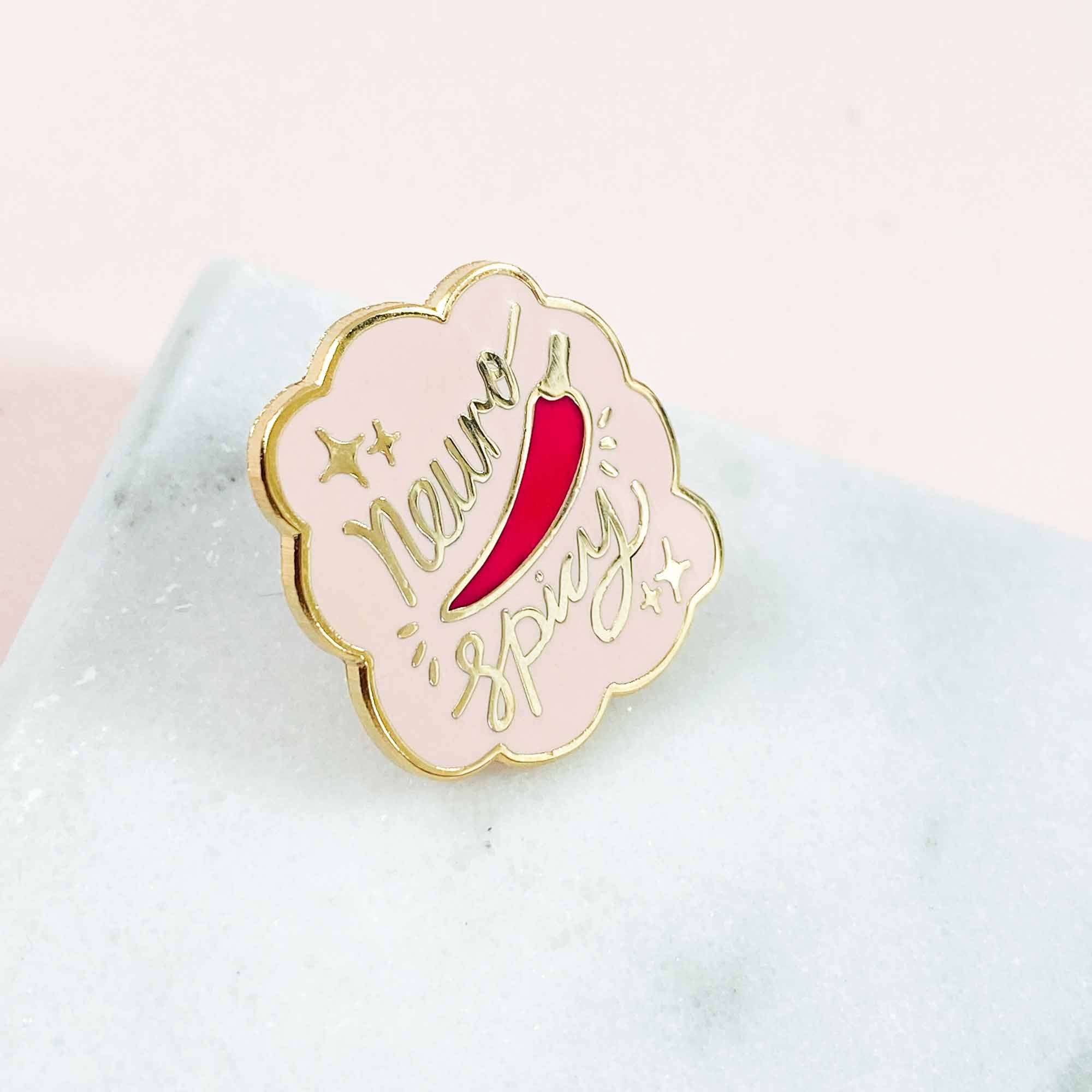 Neurospicy Enamel Pin - Sarah Frances 