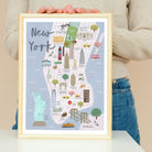 New York Map Art Print - Sarah Frances 