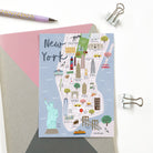New York Map Postcard - Sarah Frances 