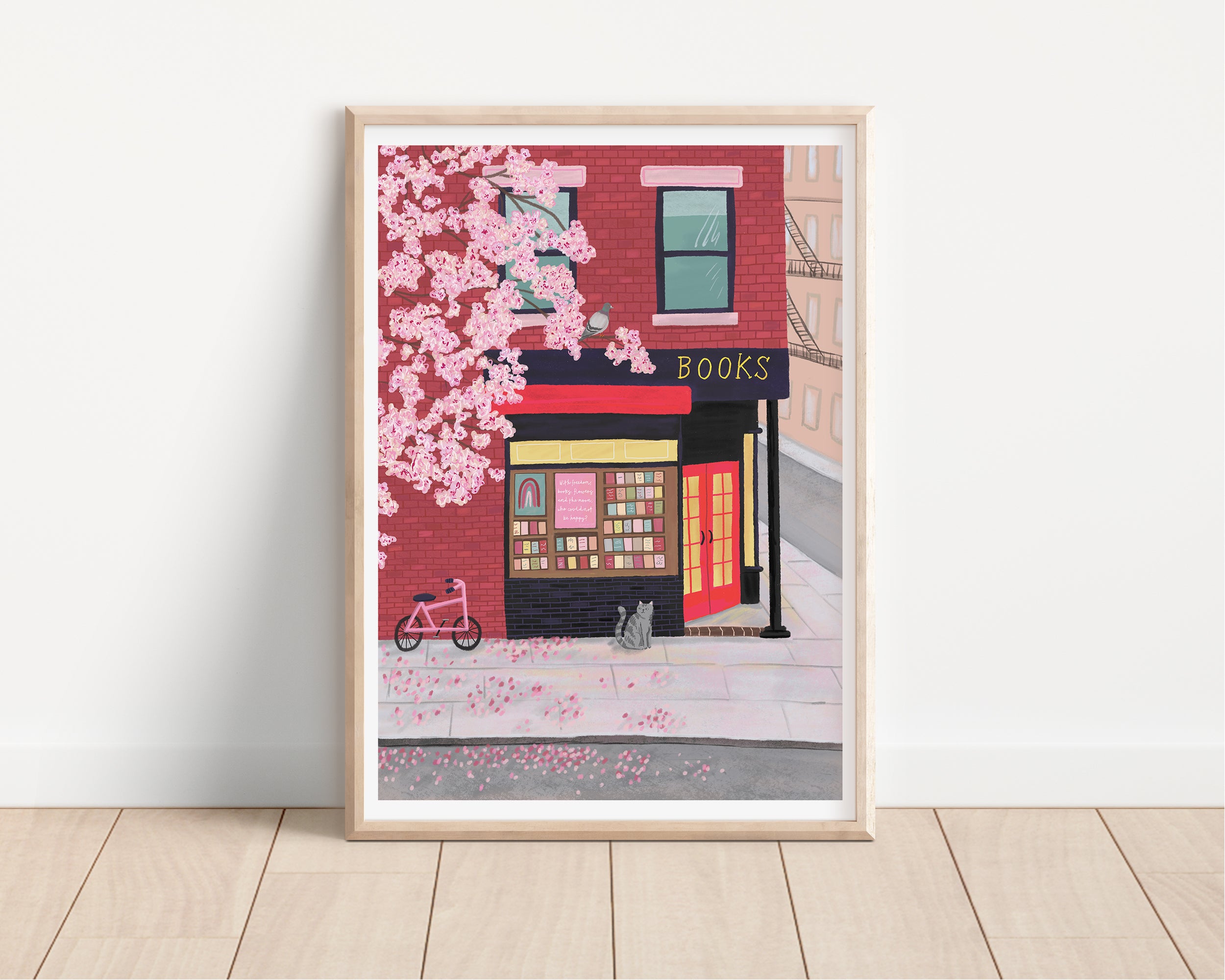 New York Book Shop Art Print - Sarah Frances 