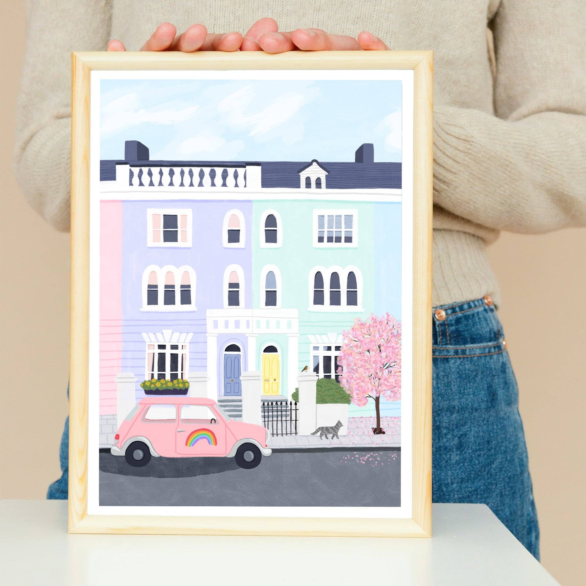 Notting Hill, London Art Print - Sarah Frances 