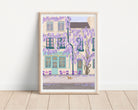 Paris Café Wisteria Art Print - Sarah Frances 