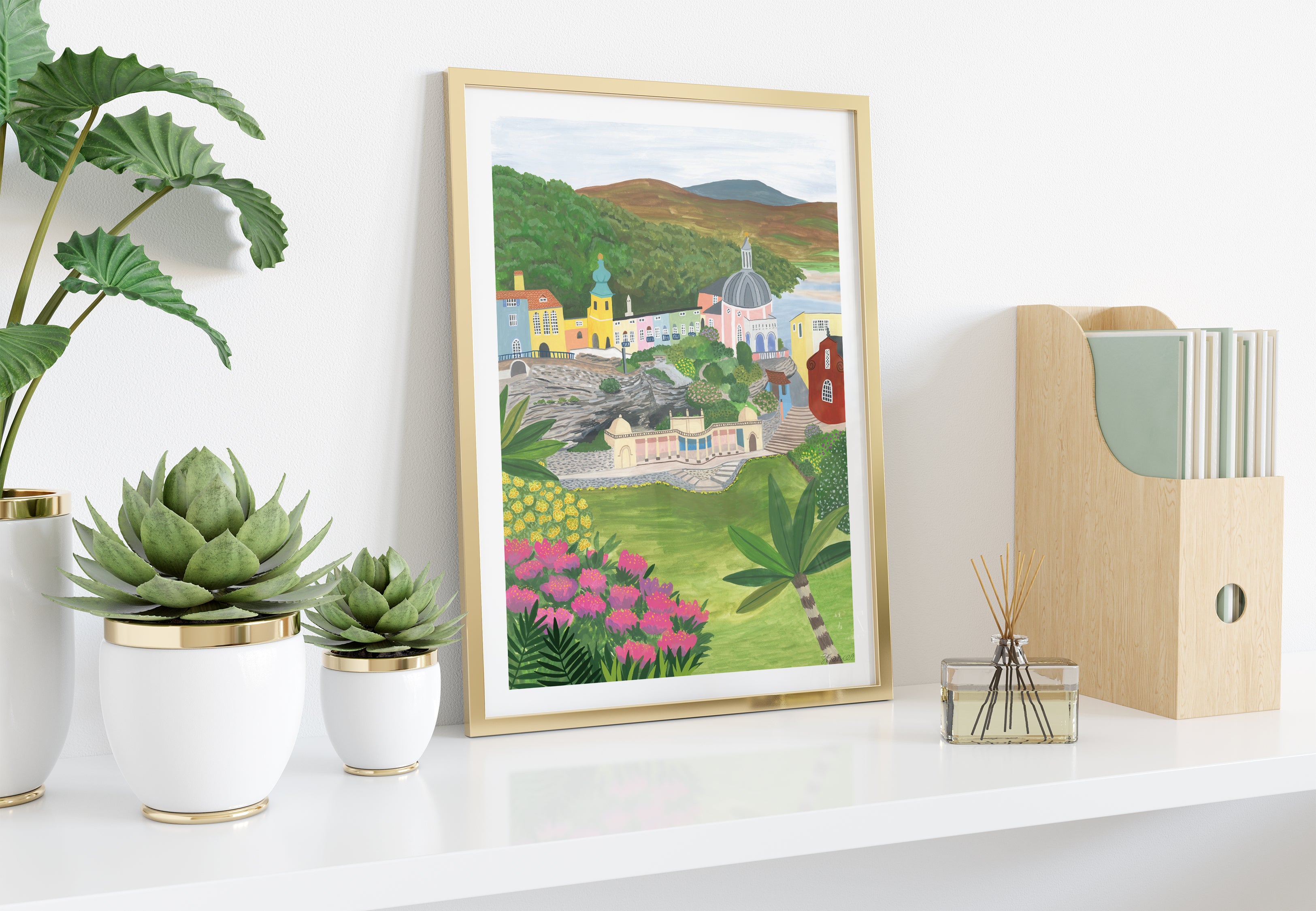 Portmeirion, North Wales Art Print - Sarah Frances 