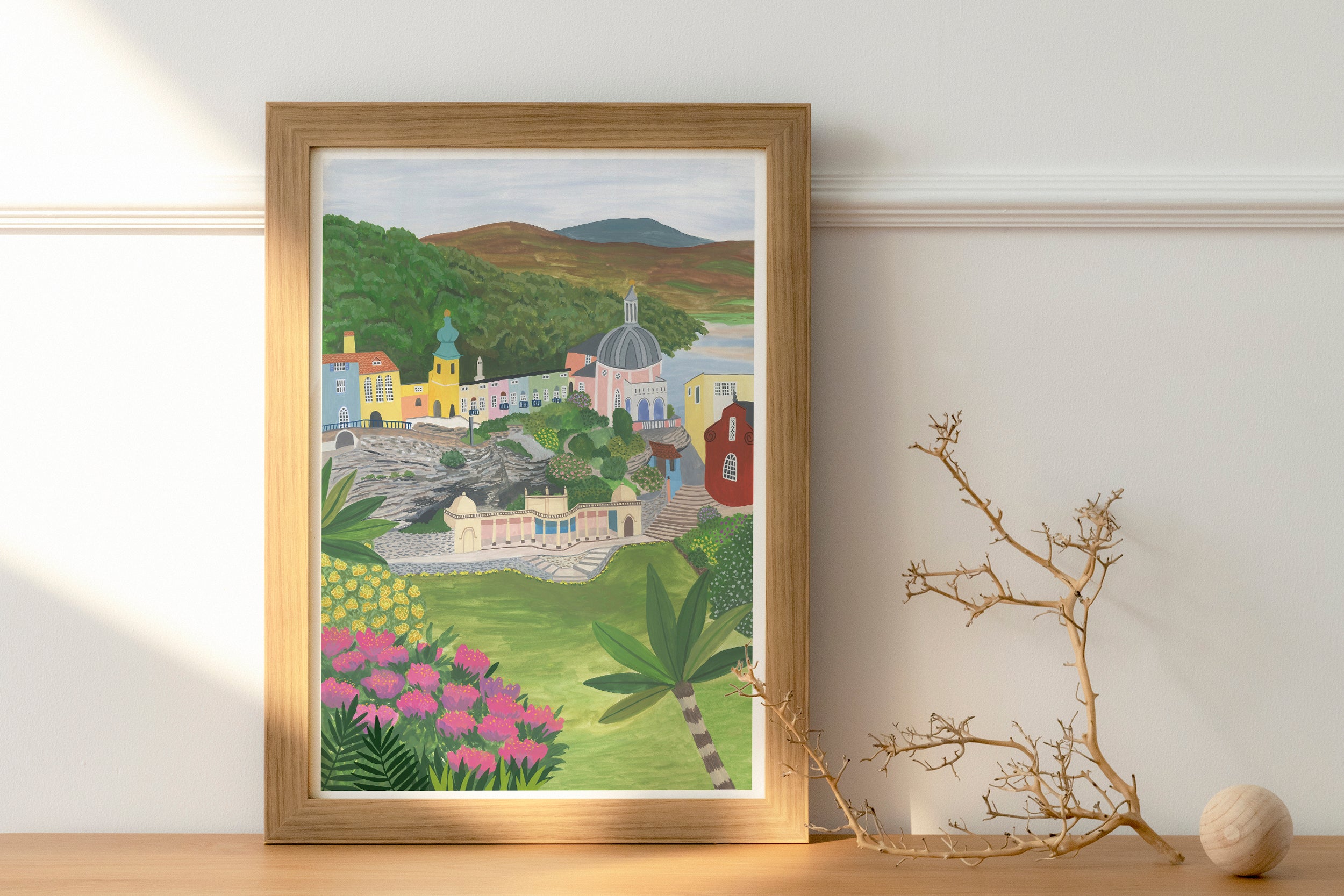 Portmeirion, North Wales Art Print - Sarah Frances 