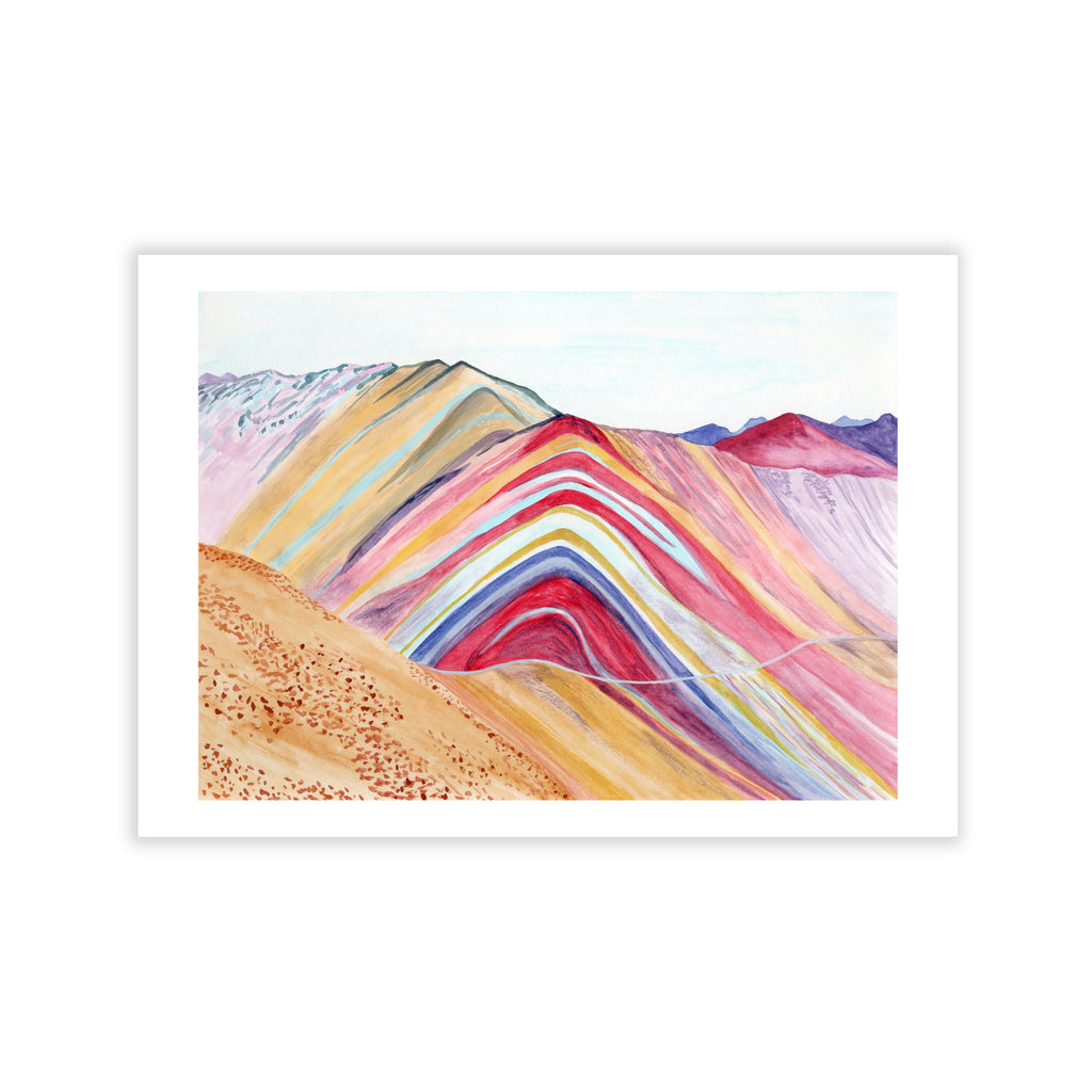 Rainbow Mountain, Peru Art Print - Sarah Frances 