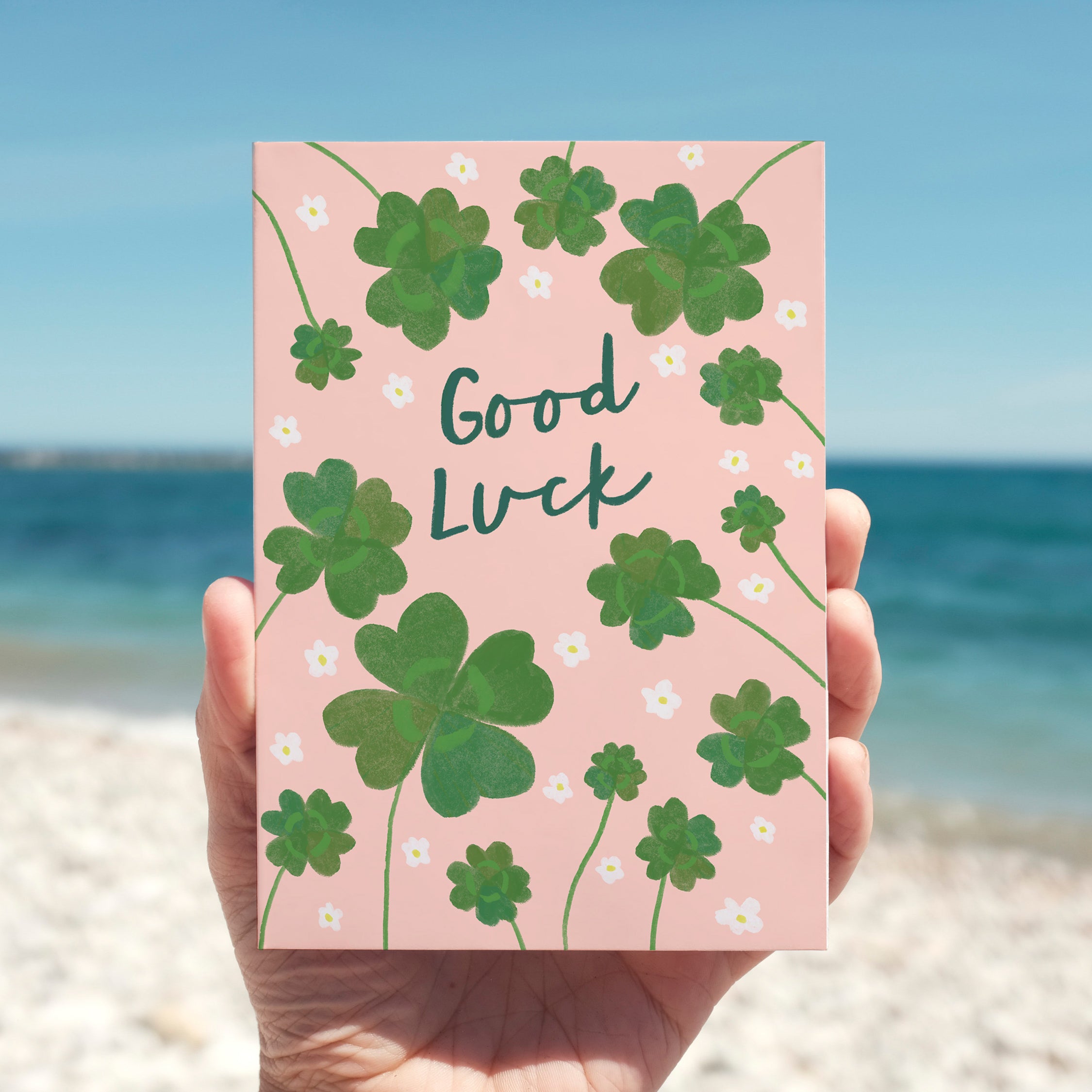 Four-Leaf Clover Good Luck Card - Sarah Frances 