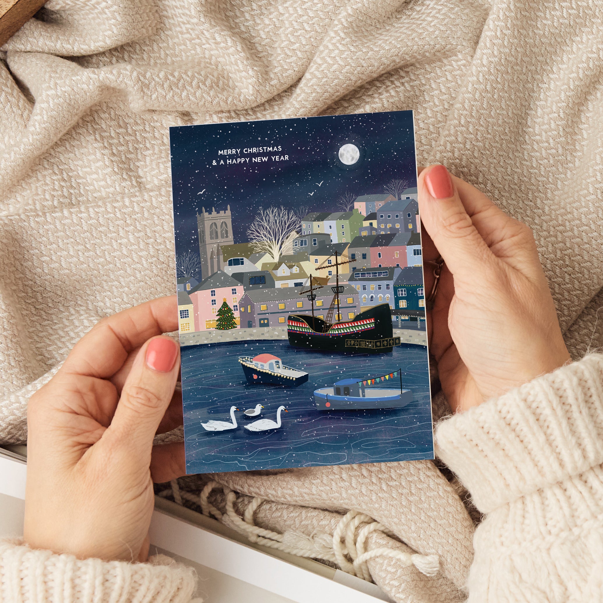 Brixham Christmas Card - Sarah Frances 