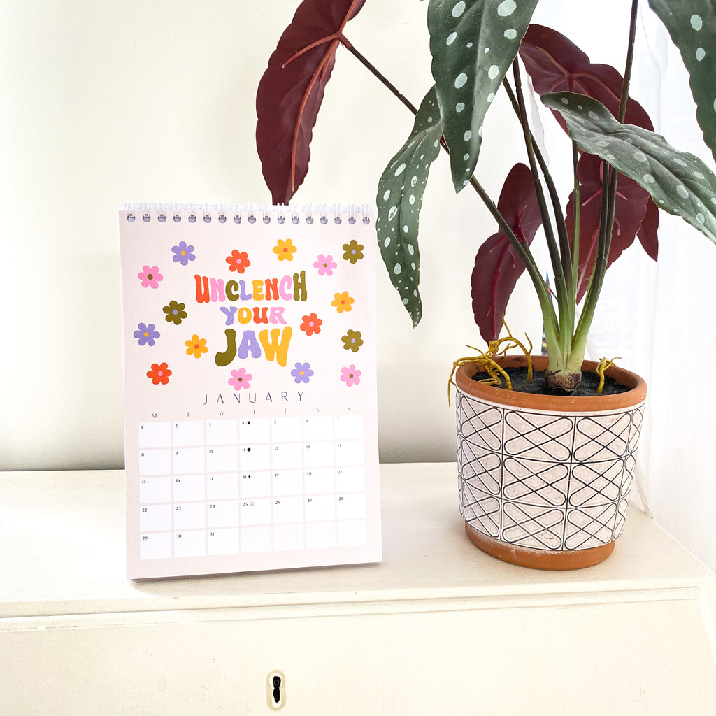 2024 Self Care Reminders Desk Calendar - Sarah Frances 