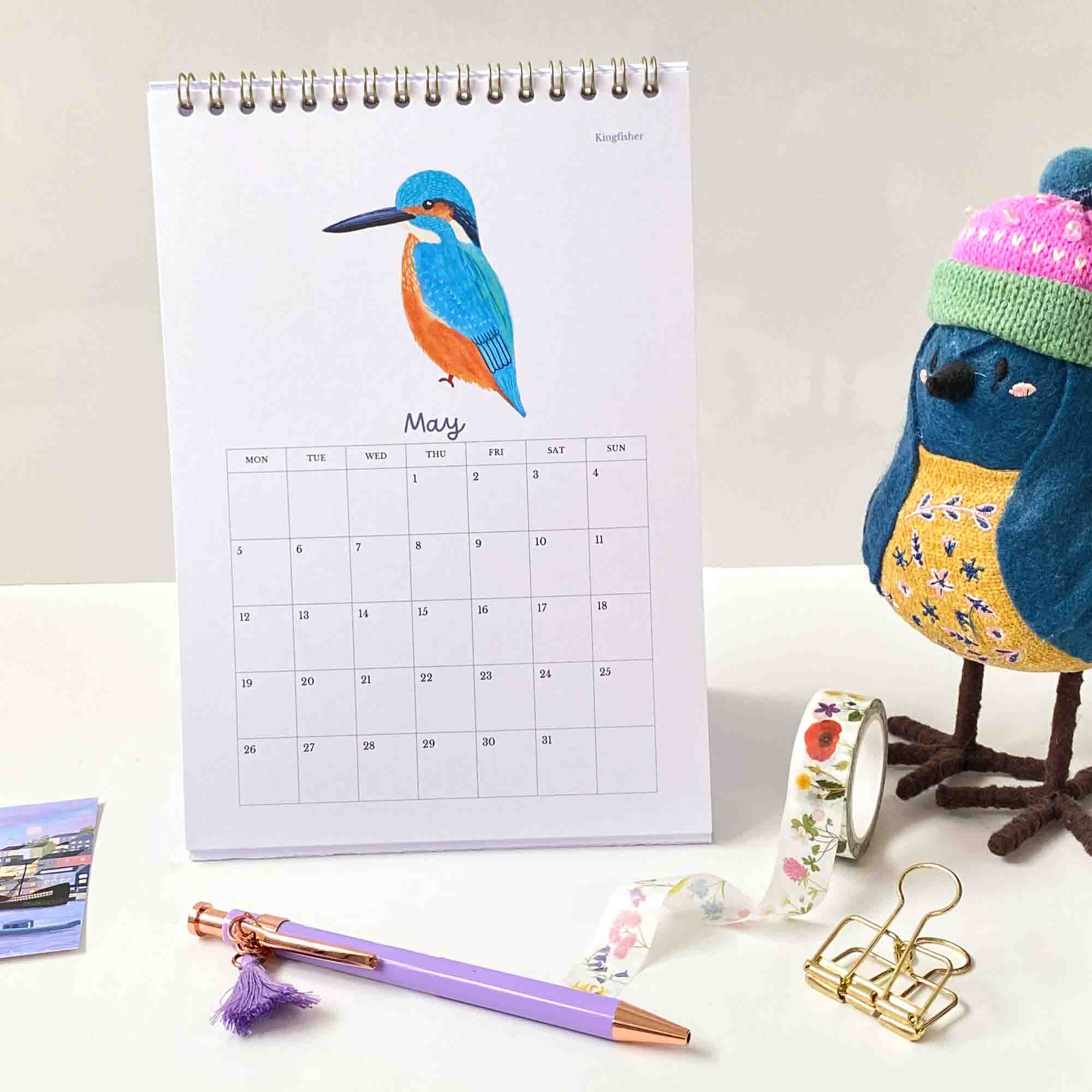 2025 Birds Desk Calendar - Sarah Frances 