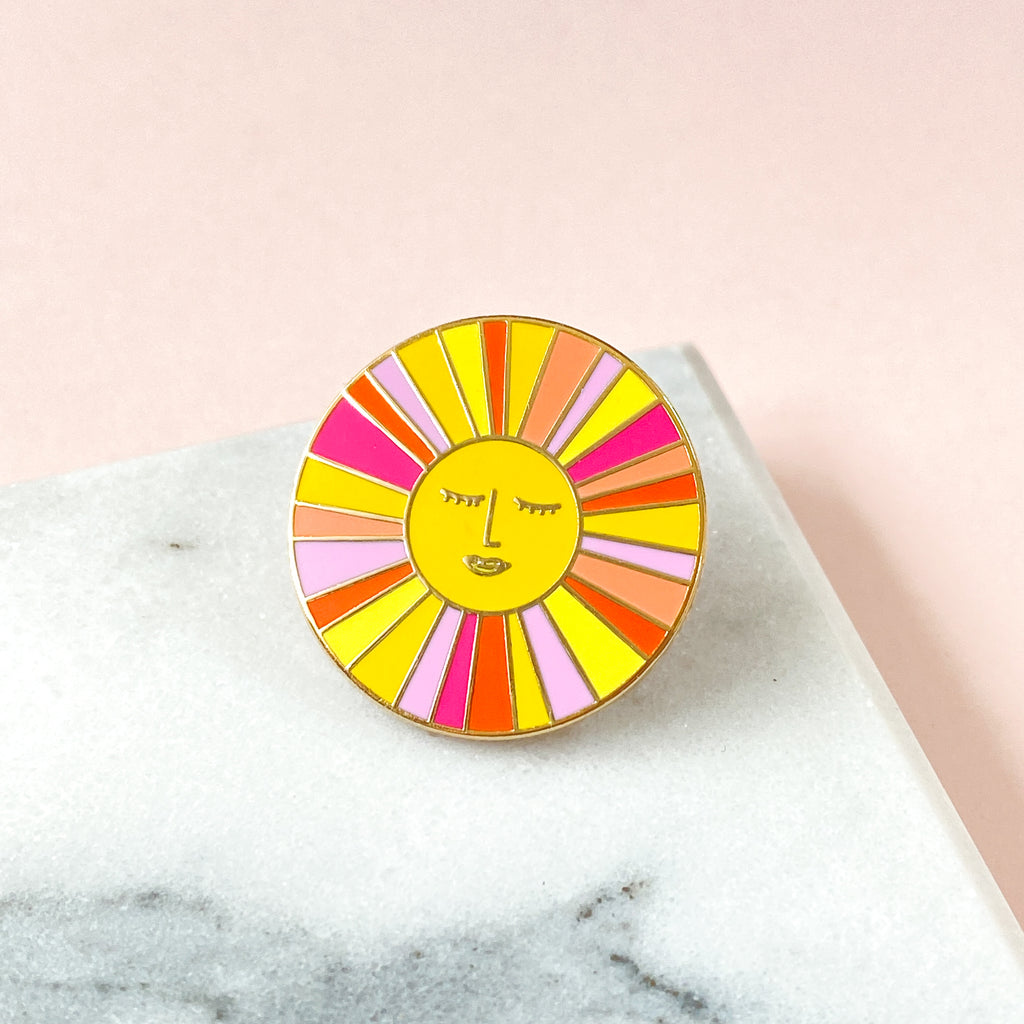 Sunshine Enamel Pin - Sarah Frances 