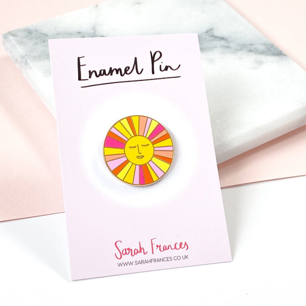 Sunshine Enamel Pin - Sarah Frances 