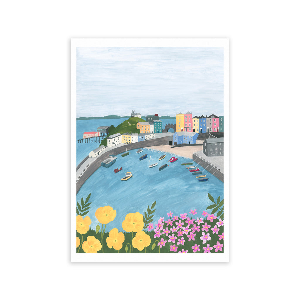 Tenby (Dinbych y Pysgod), Wales Art Print - Sarah Frances 